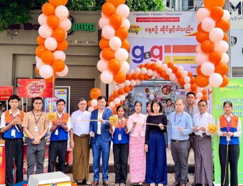 A brand-new g&g franchise store in Sanchaung Township